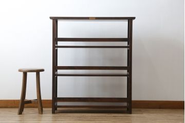 中古　松本民芸家具　#117型　和モダンスタイルにおすすめな本棚(オープンラック、飾り棚、書棚、収納棚、ブックシェルフ)(R-076884)