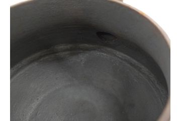 未使用品　戦前　寿　巾着　巻物　南部鴻栄堂　縁起物のモチーフが魅力的な鉄瓶(湯沸、湯瓶、茶道具、茶器)(R-076898)