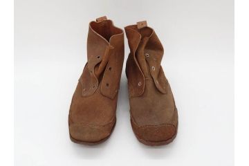 旧日本軍?　10文　24cm　編上靴(編み上げブーツ、陸軍、軍装品、軍靴、装備品、兵隊、軍隊物、アンクルブーツ)(R-076901)