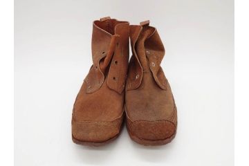旧日本軍?　10文　24cm　編上靴(編み上げブーツ、陸軍、軍装品、軍靴、装備品、兵隊、軍隊物、アンクルブーツ)(R-076901)