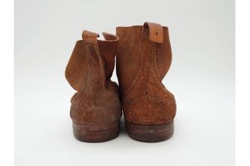 旧日本軍?　10文　24cm　編上靴(編み上げブーツ、陸軍、軍装品、軍靴、装備品、兵隊、軍隊物、アンクルブーツ)(R-076901)