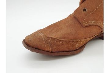 旧日本軍?　10文　24cm　編上靴(編み上げブーツ、陸軍、軍装品、軍靴、装備品、兵隊、軍隊物、アンクルブーツ)(R-076901)