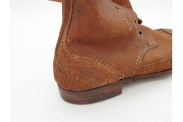 旧日本軍?　10文　24cm　編上靴(編み上げブーツ、陸軍、軍装品、軍靴、装備品、兵隊、軍隊物、アンクルブーツ)(R-076901)