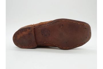 旧日本軍?　10文　24cm　編上靴(編み上げブーツ、陸軍、軍装品、軍靴、装備品、兵隊、軍隊物、アンクルブーツ)(R-076901)