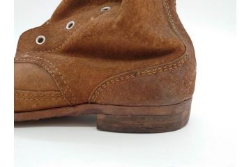旧日本軍?　10文　24cm　編上靴(編み上げブーツ、陸軍、軍装品、軍靴、装備品、兵隊、軍隊物、アンクルブーツ)(R-076901)