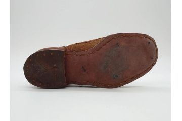 旧日本軍?　10文　24cm　編上靴(編み上げブーツ、陸軍、軍装品、軍靴、装備品、兵隊、軍隊物、アンクルブーツ)(R-076901)