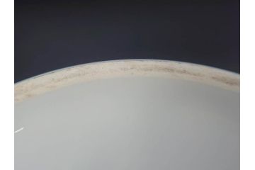 大倉陶園(OKURA、OAC)　オールド大倉　ゴールドライン　シンプルな中にも気品が溢れるティーポット&シュガーポット&クリーマー3点セット(ミルクジャー、ミルクポット、ボンボン入れ、洋食器、白磁、金彩)(R-076904)