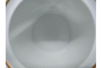 大倉陶園(OKURA、OAC)　オールド大倉　ゴールドライン　シンプルな中にも気品が溢れるティーポット&シュガーポット&クリーマー3点セット(ミルクジャー、ミルクポット、ボンボン入れ、洋食器、白磁、金彩)(R-076904)