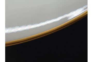 大倉陶園(OKURA、OAC)　オールド大倉　ゴールドライン　約20cm　洗練されたデザインが美しいプレート6枚セット(中皿、洋食器、白磁、金彩)(R-076905)