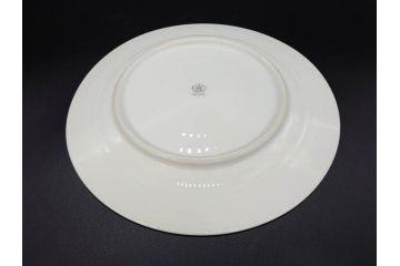 大倉陶園(OKURA、OAC)　オールド大倉　ゴールドライン　約20cm　洗練されたデザインが美しいプレート6枚セット(中皿、洋食器、白磁、金彩)(R-076905)