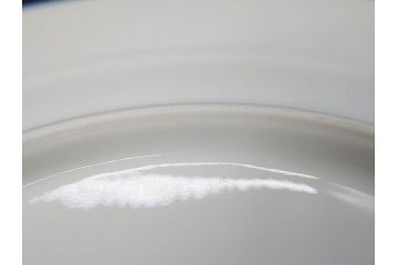 大倉陶園(OKURA、OAC)　オールド大倉　ゴールドライン　約20cm　洗練されたデザインが美しいプレート6枚セット(中皿、洋食器、白磁、金彩)(R-076905)