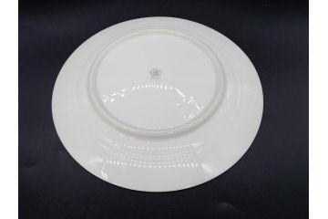 大倉陶園(OKURA、OAC)　オールド大倉　ゴールドライン　約20cm　洗練されたデザインが美しいプレート6枚セット(中皿、洋食器、白磁、金彩)(R-076905)