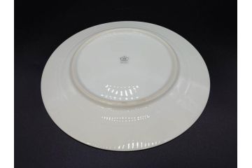 大倉陶園(OKURA、OAC)　オールド大倉　ゴールドライン　約20cm　洗練されたデザインが美しいプレート6枚セット(中皿、洋食器、白磁、金彩)(R-076905)