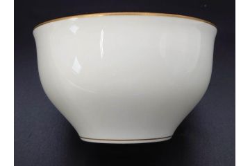 大倉陶園(OKURA、OAC)　オールド大倉　ゴールドライン　ゴールドが凛とした美しさを漂わせるティーカップ&ソーサー5客セット(C&S、洋食器、白磁、金彩)(R-076906)