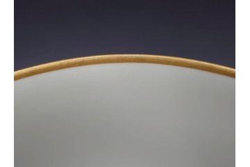 大倉陶園(OKURA、OAC)　オールド大倉　ゴールドライン　ゴールドが凛とした美しさを漂わせるティーカップ&ソーサー5客セット(C&S、洋食器、白磁、金彩)(R-076906)