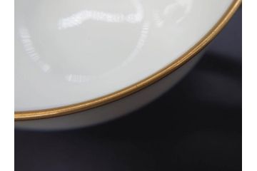 大倉陶園(OKURA、OAC)　オールド大倉　ゴールドライン　ゴールドが凛とした美しさを漂わせるティーカップ&ソーサー5客セット(C&S、洋食器、白磁、金彩)(R-076906)