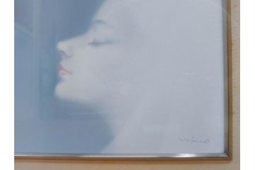 真作　若尾和呂　「大天思々息々」　油彩　F6(6号)　日本画(タリズマニックアート、絵画、人物画、女性、油絵、額装)(R-076907)