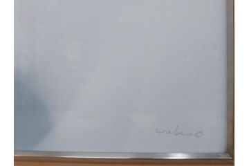 真作　若尾和呂　「大天思々息々」　油彩　F6(6号)　日本画(タリズマニックアート、絵画、人物画、女性、油絵、額装)(R-076907)