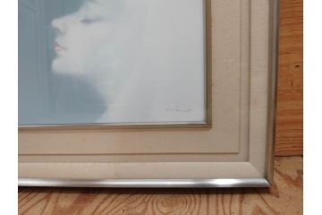 真作　若尾和呂　「大天思々息々」　油彩　F6(6号)　日本画(タリズマニックアート、絵画、人物画、女性、油絵、額装)(R-076907)