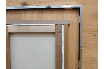 真作　若尾和呂　「大天思々息々」　油彩　F6(6号)　日本画(タリズマニックアート、絵画、人物画、女性、油絵、額装)(R-076907)