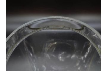 アンティーク雑貨　当時物　デッドストック　アルミ蓋　シンプルで使い勝手のよいガラス瓶2点セット(角型、角瓶、キャニスター、ガラスビン、菓子瓶、硝子、フタ付き、小物入れ、ディスプレイ雑貨、古道具、店舗什器)(R-076910)