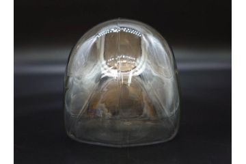 アンティーク雑貨　当時物　アルミ蓋　レトロな雰囲気漂うガラス瓶(ガラスビン、菓子瓶、硝子、フタ付き、小物入れ、ディスプレイ雑貨、古道具、店舗什器、駄菓子屋さん)(R-076913)