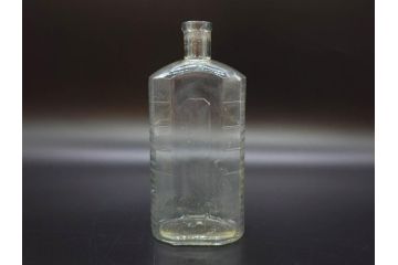 大正〜昭和初期　時を重ねた風合いのボトル瓶5点セット(ガラスビン、ガラス瓶、硝子、薬瓶、花瓶、花入、花器)(R-076916)