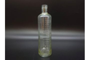 大正〜昭和初期　時を重ねた風合いのボトル瓶5点セット(ガラスビン、ガラス瓶、硝子、薬瓶、花瓶、花入、花器)(R-076916)