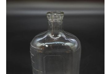 大正〜昭和初期　時を重ねた風合いのボトル瓶5点セット(ガラスビン、ガラス瓶、硝子、薬瓶、花瓶、花入、花器)(R-076916)