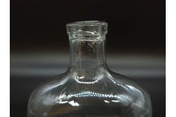 大正〜昭和初期　時を重ねた風合いのボトル瓶5点セット(ガラスビン、ガラス瓶、硝子、薬瓶、花瓶、花入、花器)(R-076916)