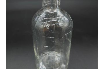 大正〜昭和初期　時を重ねた風合いのボトル瓶5点セット(ガラスビン、ガラス瓶、硝子、薬瓶、花瓶、花入、花器)(R-076916)