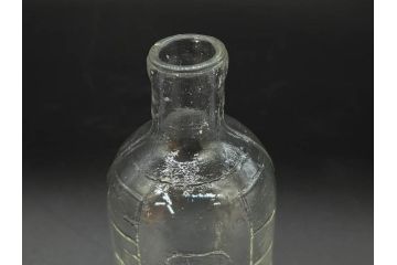 大正〜昭和初期　時を重ねた風合いのボトル瓶5点セット(ガラスビン、ガラス瓶、硝子、薬瓶、花瓶、花入、花器)(R-076916)