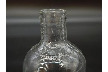 大正〜昭和初期　時を重ねた風合いのボトル瓶5点セット(ガラスビン、ガラス瓶、硝子、薬瓶、花瓶、花入、花器)(R-076916)