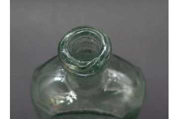 大正〜昭和初期　時を重ねた風合いのボトル瓶5点セット(ガラスビン、ガラス瓶、硝子、薬瓶、花瓶、花入、花器)(R-076916)