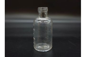 大正〜昭和初期　時を重ねた風合いのボトル瓶5点セット(ガラスビン、ガラス瓶、硝子、薬瓶、花瓶、花入、花器)(R-076916)