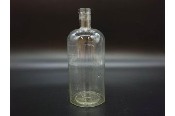 大正〜昭和初期　気泡が味わい深いボトル瓶5点セット(ガラスビン、ガラス瓶、硝子、薬瓶、花瓶、花入、花器)(R-076943)