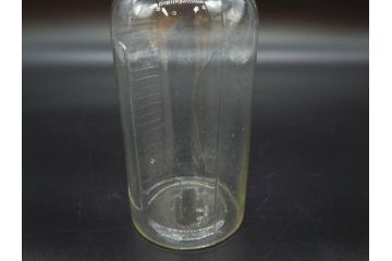 大正〜昭和初期　気泡が味わい深いボトル瓶5点セット(ガラスビン、ガラス瓶、硝子、薬瓶、花瓶、花入、花器)(R-076943)