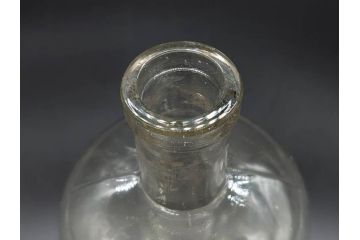 大正〜昭和初期　気泡が味わい深いボトル瓶5点セット(ガラスビン、ガラス瓶、硝子、薬瓶、花瓶、花入、花器)(R-076943)