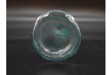 大正〜昭和初期　気泡が味わい深いボトル瓶5点セット(ガラスビン、ガラス瓶、硝子、薬瓶、花瓶、花入、花器)(R-076943)
