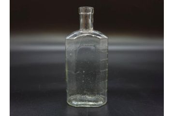 大正〜昭和初期　気泡が味わい深いボトル瓶5点セット(ガラスビン、ガラス瓶、硝子、薬瓶、花瓶、花入、花器)(R-076943)