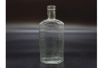 大正〜昭和初期　気泡が味わい深いボトル瓶5点セット(ガラスビン、ガラス瓶、硝子、薬瓶、花瓶、花入、花器)(R-076943)