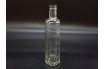 大正〜昭和初期　気泡が味わい深いボトル瓶5点セット(ガラスビン、ガラス瓶、硝子、薬瓶、花瓶、花入、花器)(R-076943)