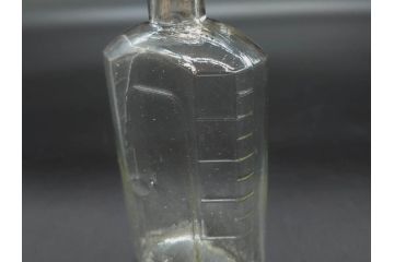 大正〜昭和初期　気泡が味わい深いボトル瓶5点セット(ガラスビン、ガラス瓶、硝子、薬瓶、花瓶、花入、花器)(R-076943)