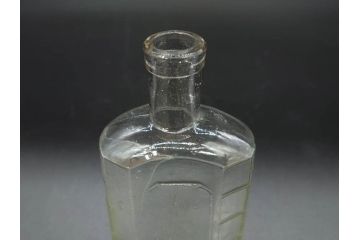 大正〜昭和初期　気泡が味わい深いボトル瓶5点セット(ガラスビン、ガラス瓶、硝子、薬瓶、花瓶、花入、花器)(R-076943)
