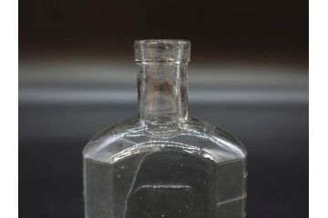 大正〜昭和初期　気泡が味わい深いボトル瓶5点セット(ガラスビン、ガラス瓶、硝子、薬瓶、花瓶、花入、花器)(R-076943)