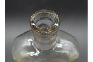 大正〜昭和初期　気泡が味わい深いボトル瓶5点セット(ガラスビン、ガラス瓶、硝子、薬瓶、花瓶、花入、花器)(R-076943)