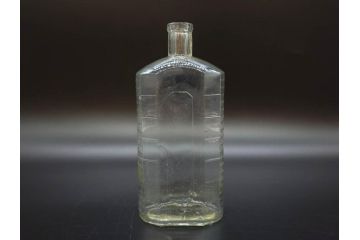 大正〜昭和初期　レトロな風情を感じるボトル瓶5点セット(ガラスビン、ガラス瓶、硝子、薬瓶、花瓶、花入、花器)(R-076944)