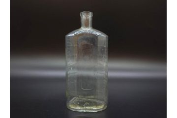 大正〜昭和初期　レトロな風情を感じるボトル瓶5点セット(ガラスビン、ガラス瓶、硝子、薬瓶、花瓶、花入、花器)(R-076944)