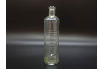 大正〜昭和初期　レトロな風情を感じるボトル瓶5点セット(ガラスビン、ガラス瓶、硝子、薬瓶、花瓶、花入、花器)(R-076944)