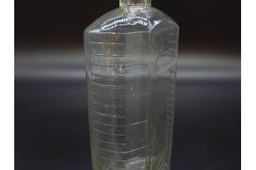 大正〜昭和初期　レトロな風情を感じるボトル瓶5点セット(ガラスビン、ガラス瓶、硝子、薬瓶、花瓶、花入、花器)(R-076944)